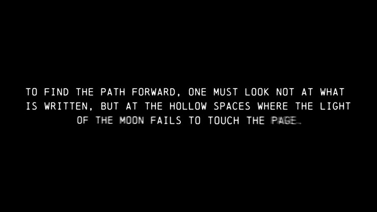 Glowing Digital Text Animation Revealing Mysterious Message