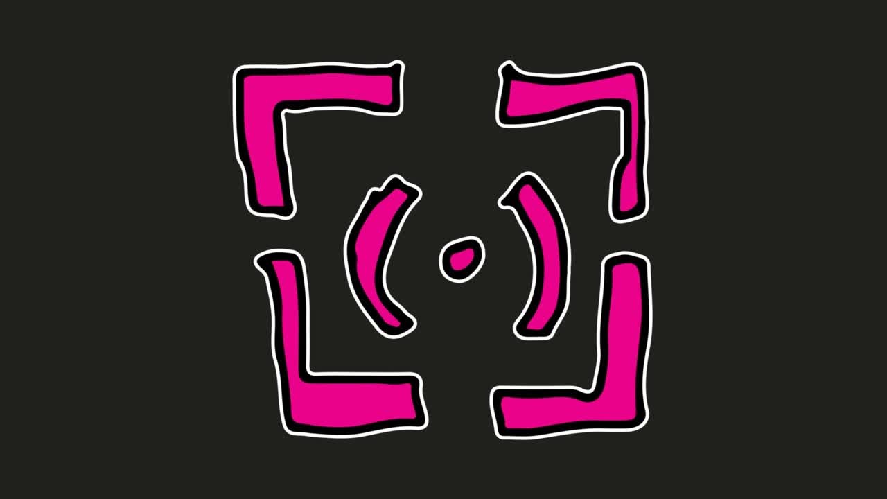 niños dibujando un fondo negro con el tema del enfoque de la cámara