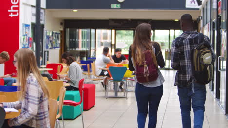 Communal-Area-Of-Busy-College-Campus-With-Students