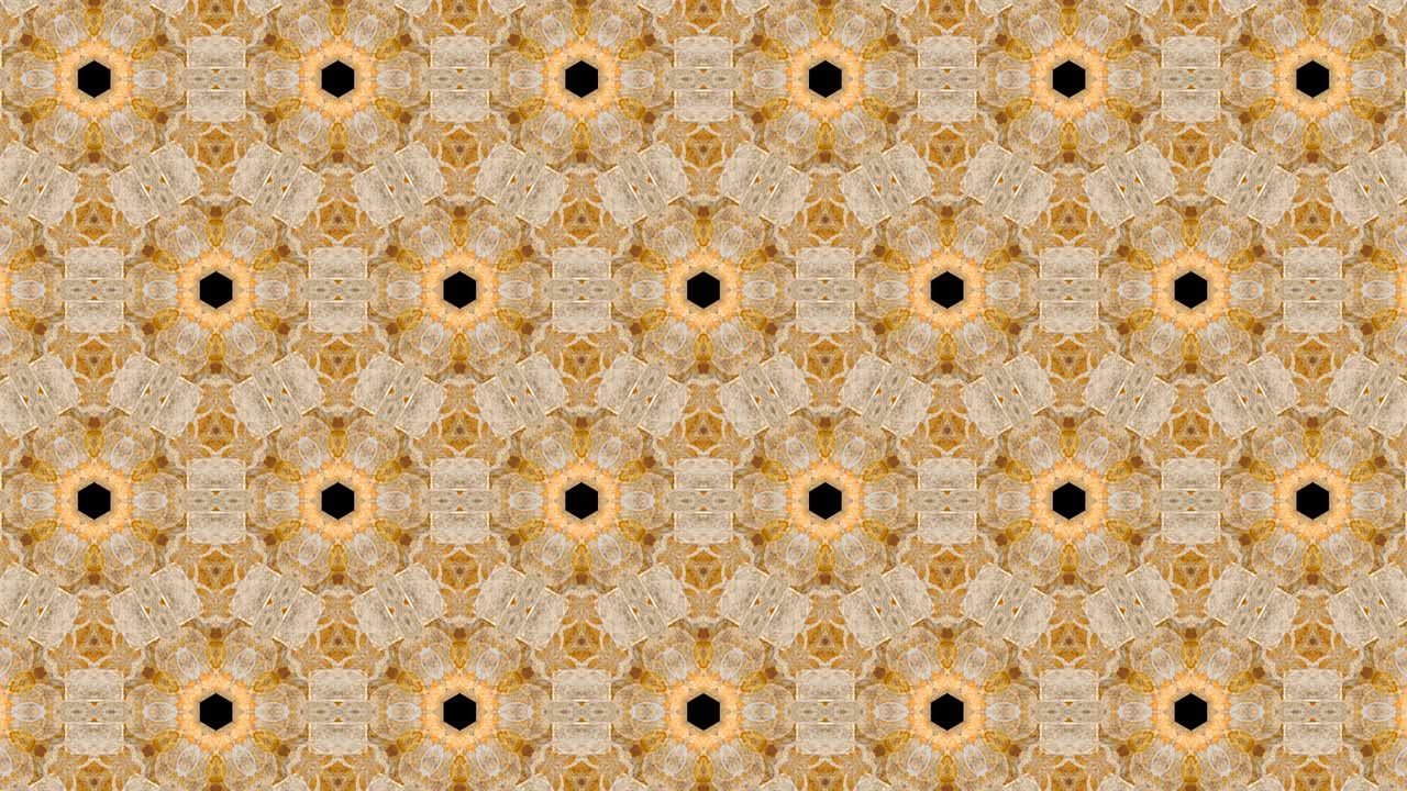 Virtual kaleidoscope sequence patterns, infinity or seamless loop.