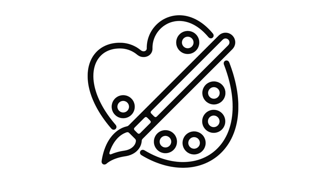 페인팅 라인 모션 그래픽