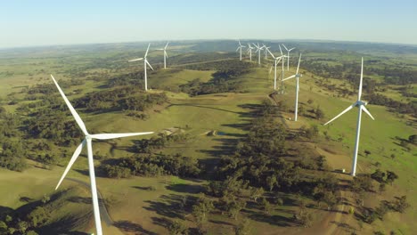 Aerial-view-of-wind-power-turbines-spinning