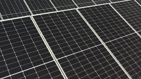 aerial close up shot solar panel at sunlight. alternative source of energy.4k video