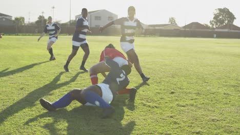 young adult female rugby match