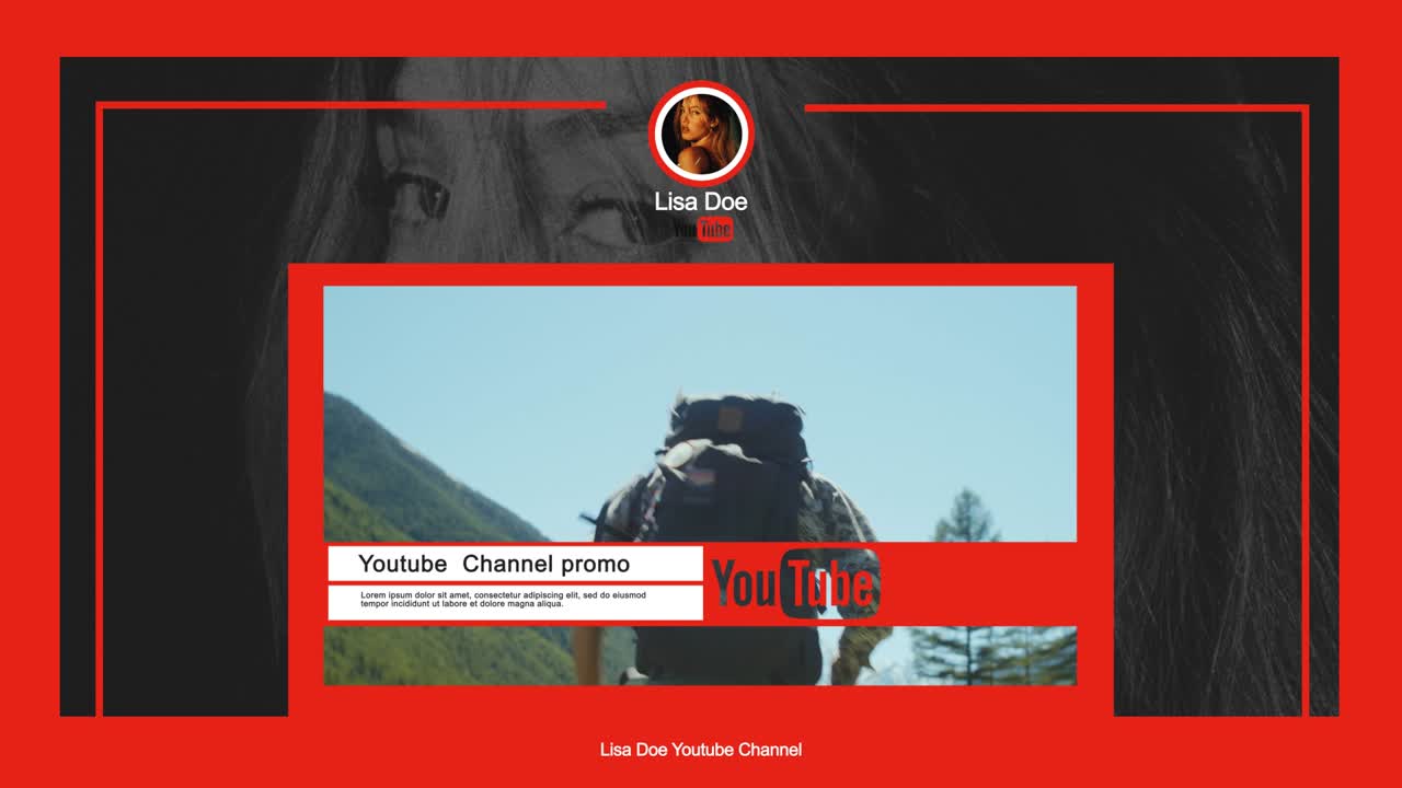 Youtube Channel Art for Lisa Doe