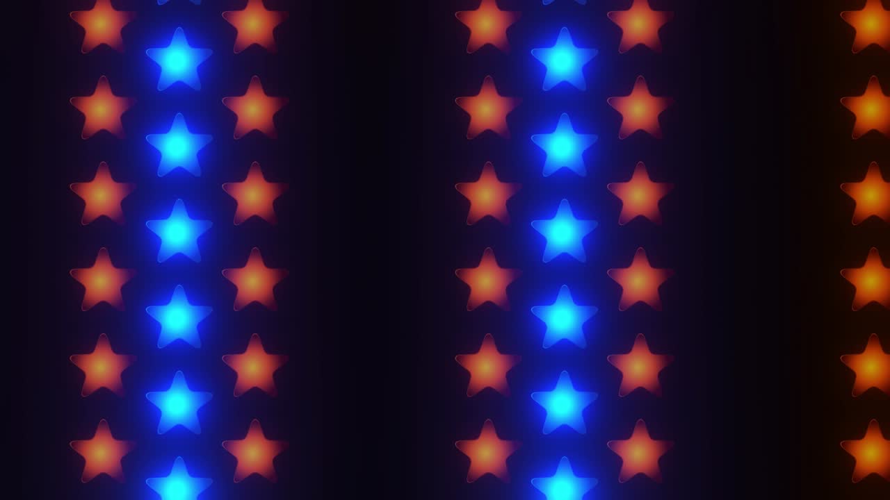 Abstract Glowing Star Pattern