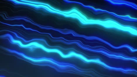 abstract glowing blue waves