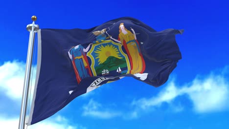 la bandera del estado de nueva york.
