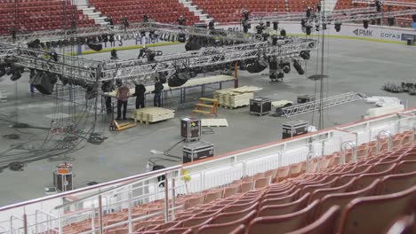 stadium stage setup