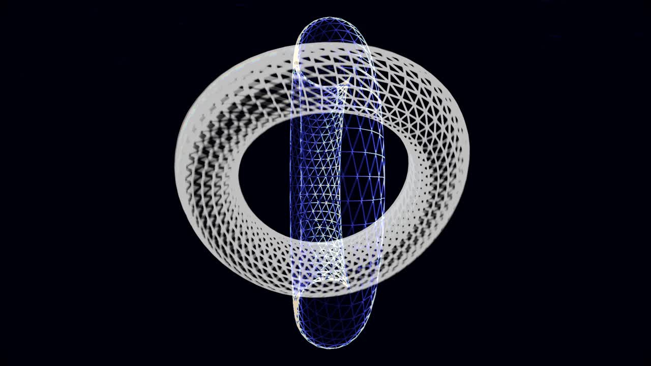 anillos entrelazados - diseño geométrico abstracto