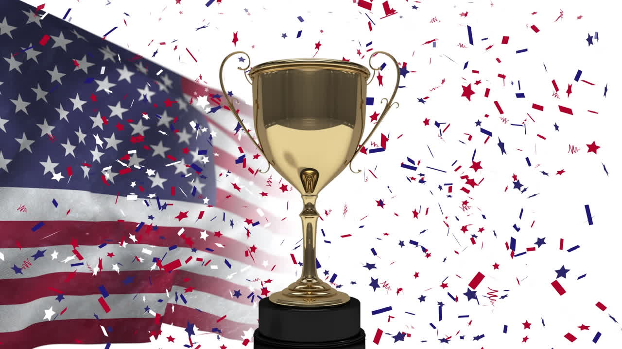 vídeo de la bandera estadounidense