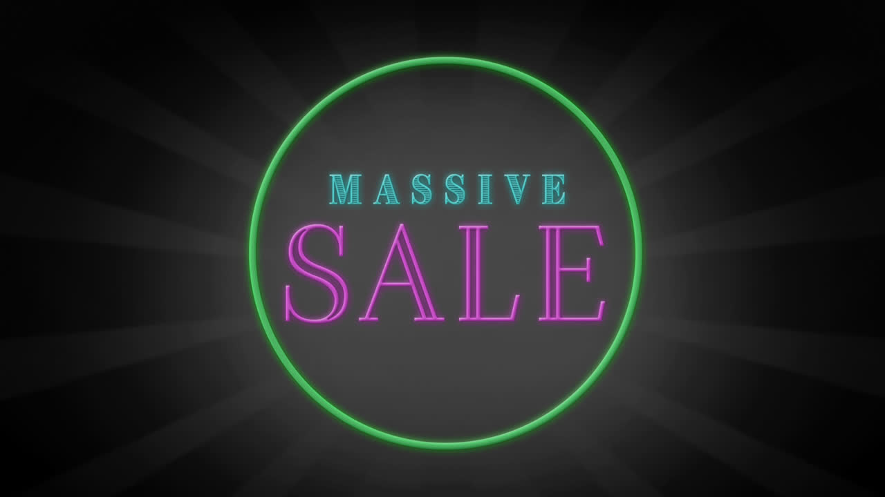 다채로운 대규모 판매 텍스트