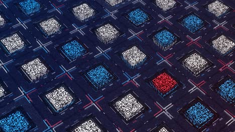 modello di griglia di codice qr