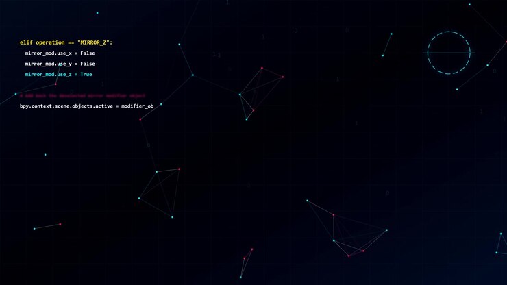 Python Code Snippet with Abstract Digital Network Background