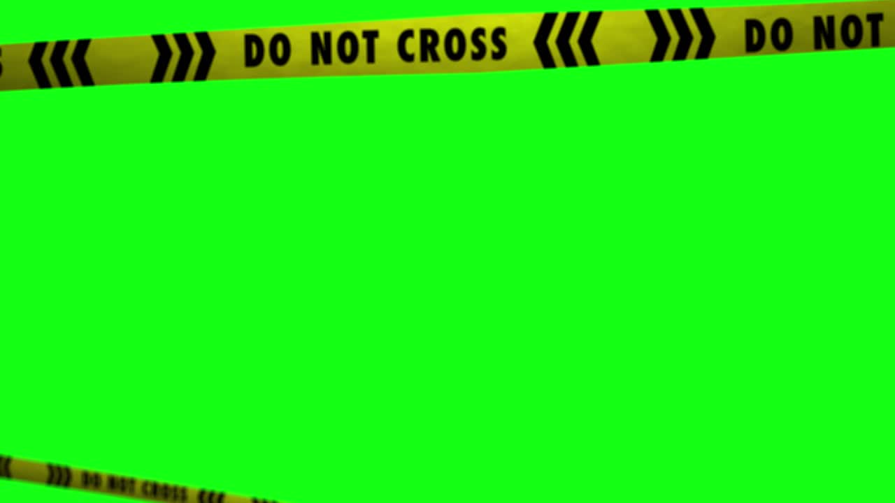 Revealing background behind black yellow barrier tapes