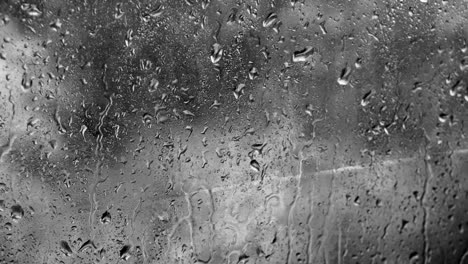 wet glass overlay rain drops gray foggy window