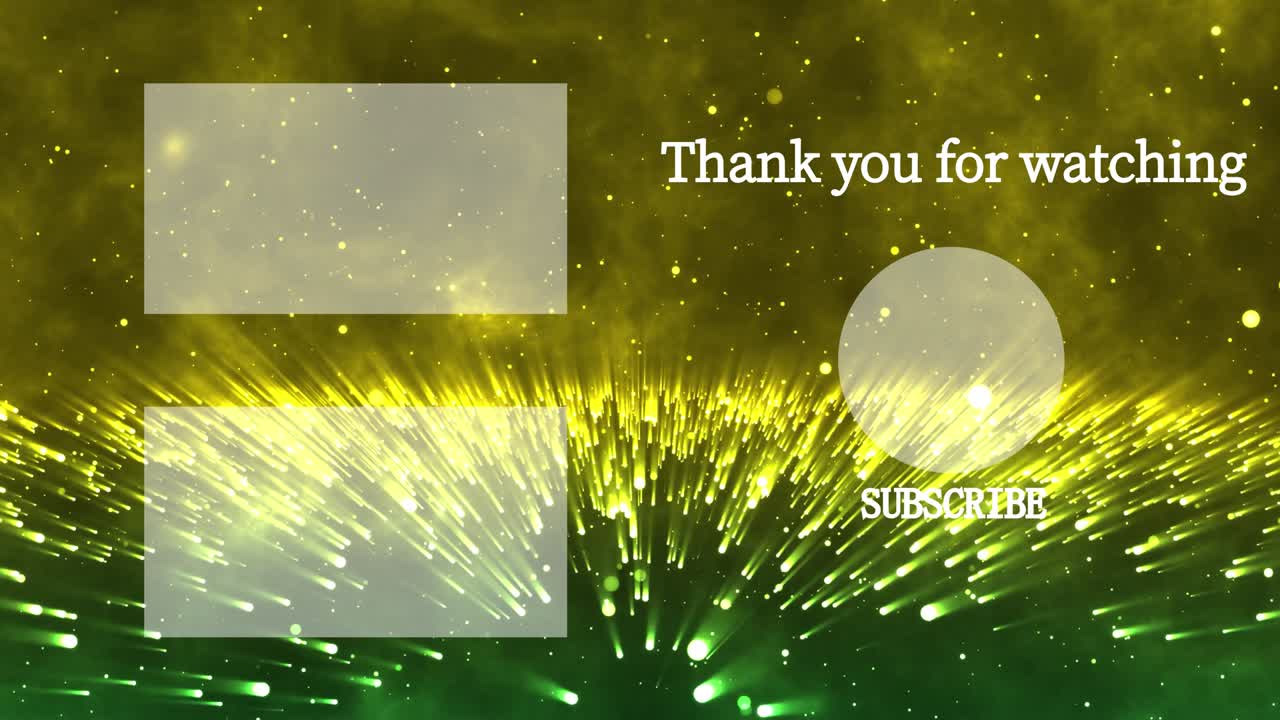 환상적인 라이트 엔드 카드 엔딩 스크린 모션 그래픽