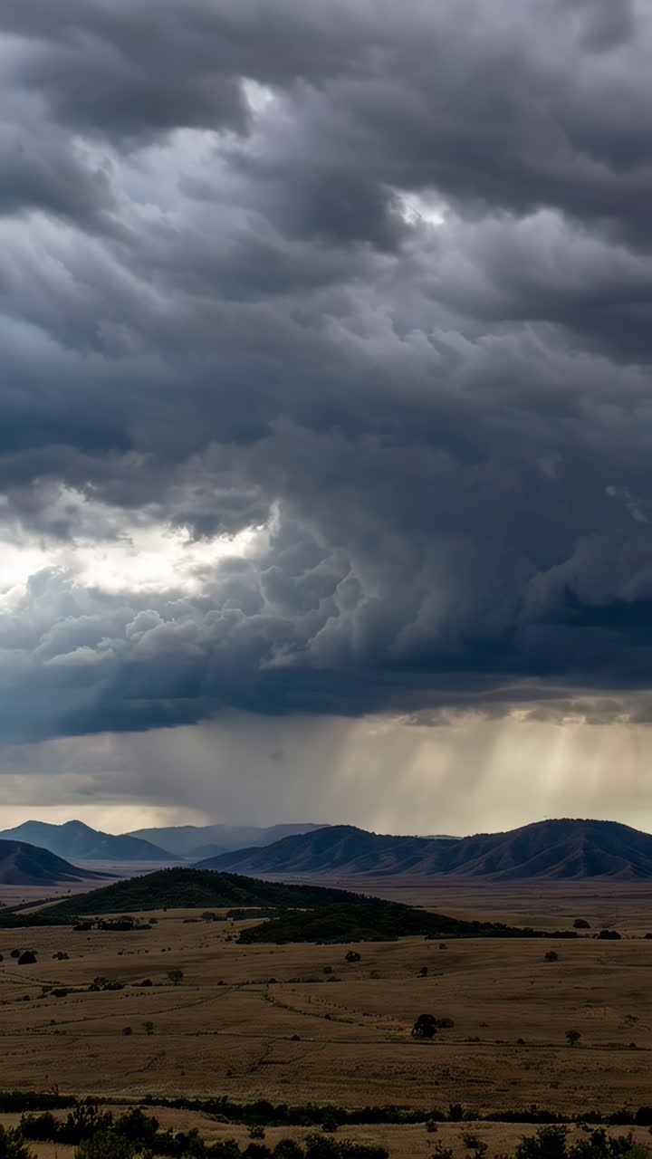 Stormfuldt landskabsudsigt