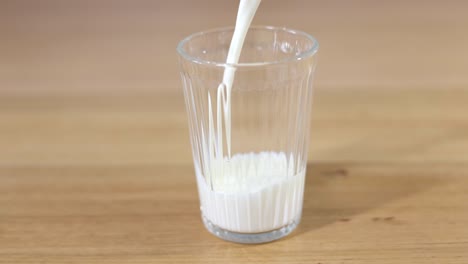테이블 위에 있는 우유 한 잔 을 순차적으로 채우는 것