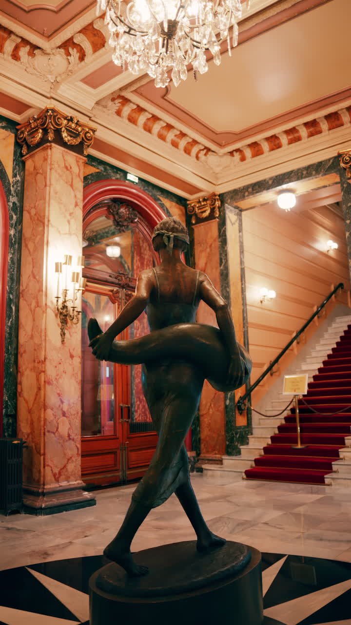 Monte Carlo, Monaco - November 24, 2024: La Fortune by Daphne du Barry in the Casino de Monte-Carlo. Vertical