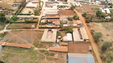drone view of the rural kenya
