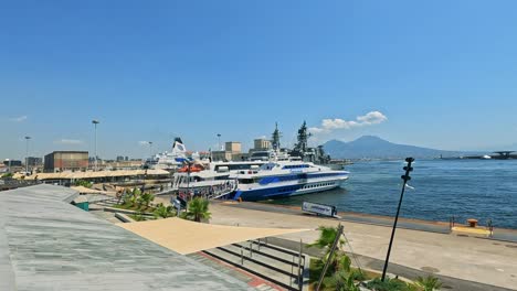 boats docked at a scenic naples harbor