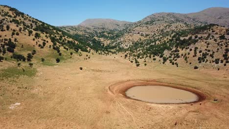 mount hermon birkat man aerial view