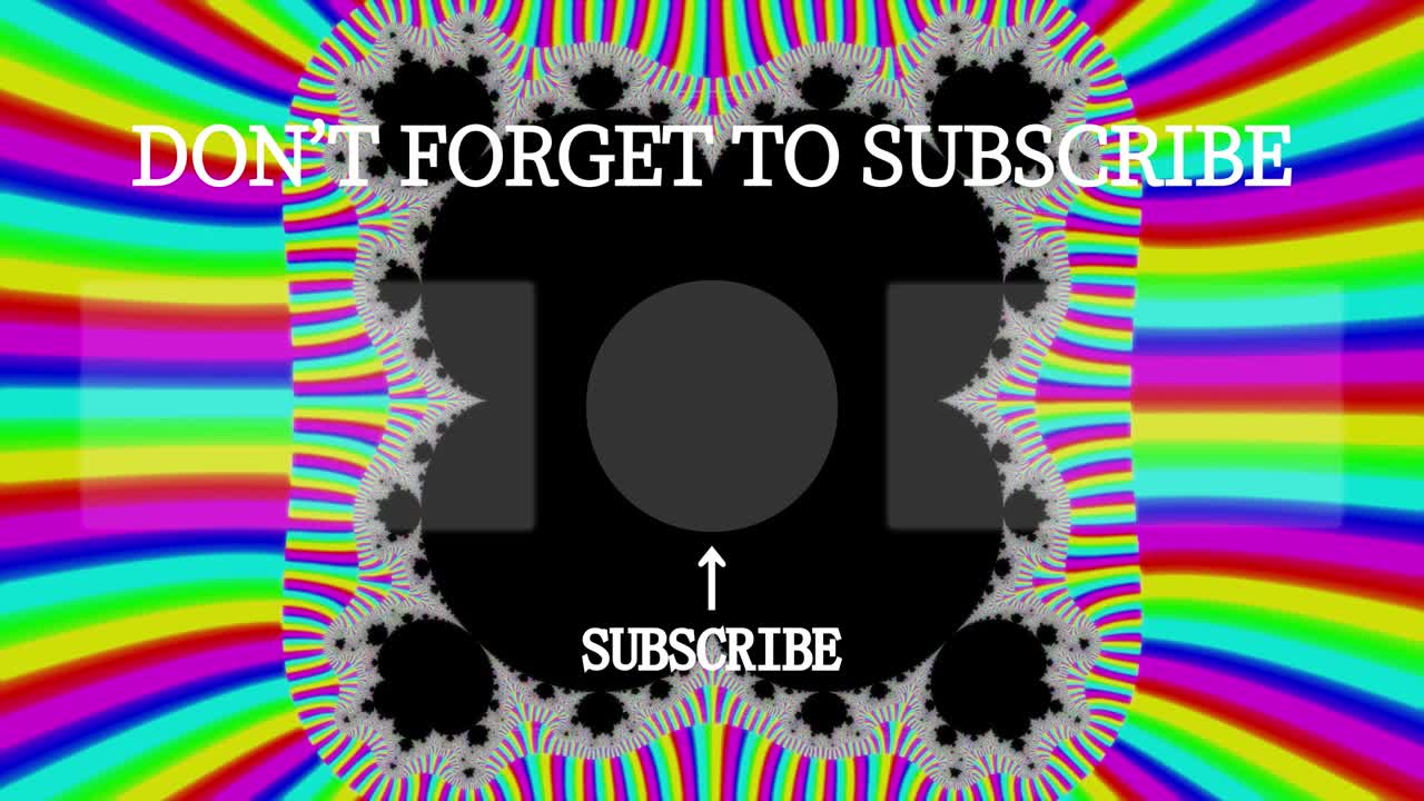 사이키델릭 플래시 엔드 카드 엔딩 스크린 모션 그래픽