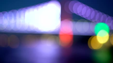 street lights at night, colorful bokeh, abstract background, city bokeh