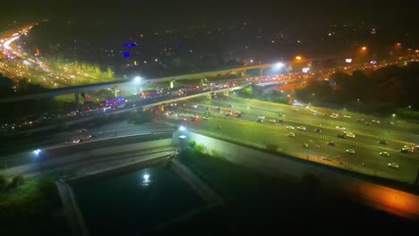 Swaminarayan-Akshardham-Mandir-En-La-Vista-Aérea-De-Nueva-Delhi