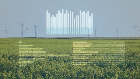 Animación-De-Procesamiento-De-Datos-Y-Diagramas-Sobre-Turbinas-Eólicas-En-Campo.