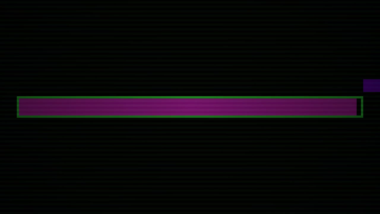 Abstract Digital Loading Bar with Glitch Effect on Black Background