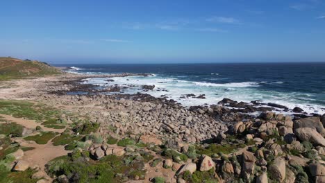 Punta-de-Tralca-beach,-located-in-the-region-of-Valparaiso,-Chile