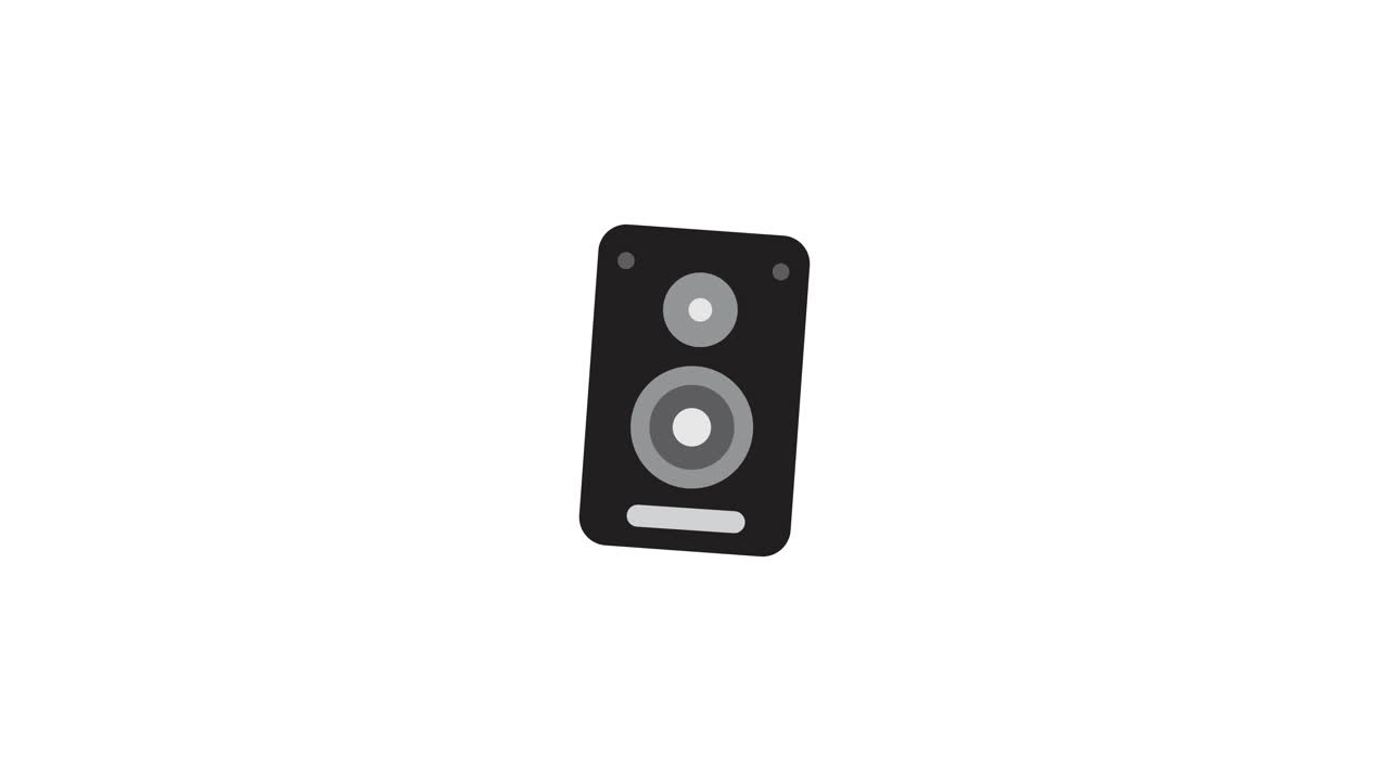 Animated Speaker Icon Assembling and Disassembling