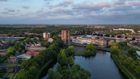 aerial photo of the residential area of amersfoort nieuwland