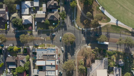 Public-traffic-such-as-cars-and-buses-move-through-the-neighborhood-below-as-they-share-the-space-with-cyclists-and-pedestrians-during-afternoon-peak-hour-traffic