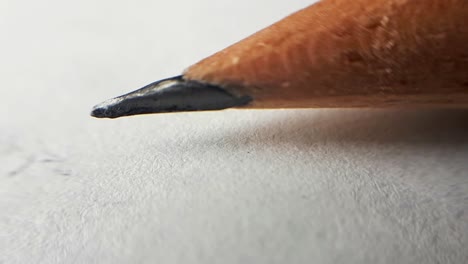 macro close up of sharp pencil