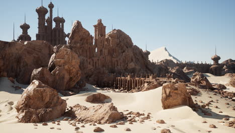 ruined city in the desert