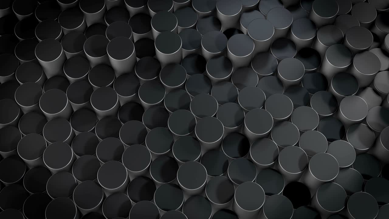 superficies metálicas geométricas cilíndricas abstractas en el espacio virtual