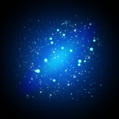 fondo de partículas brillantes azules abstractas