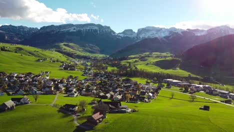 appenzell is a town in northeastern switzerland, at the foot of the alpstein mountains