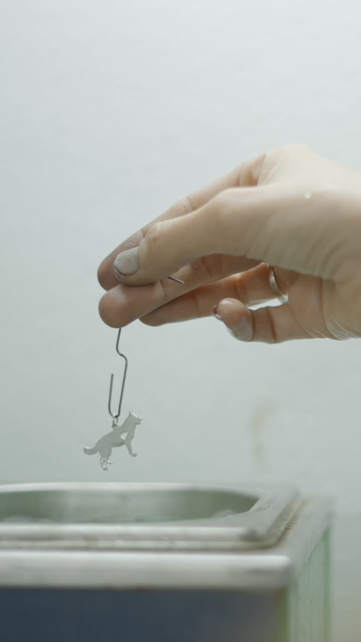 Cleaning a Metal Dog Charm