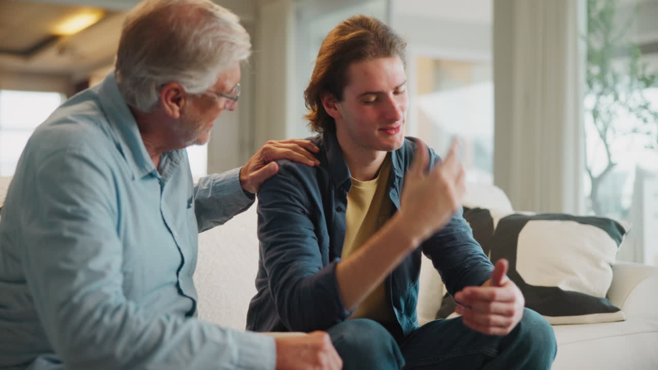 People interacting indoors