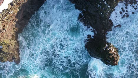 Paisaje-Acuático-De-Islandia-Desde-Arriba-Hacia-Abajo-Drone-Aéreo