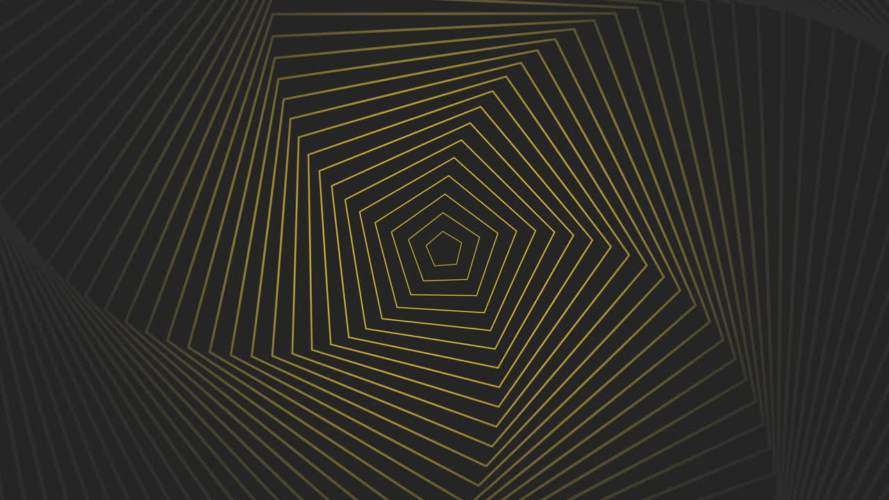 검은 캔버스 위에 반 ⁇ 이는 금색 선의 미니멀리즘 구성