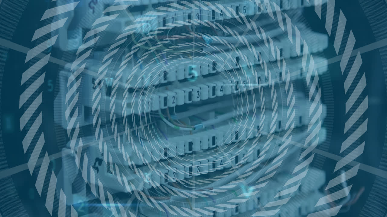 анимация обработки данных через сервер