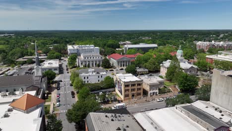 Athens-Georgia-aerial-push-in-captured-in-5k