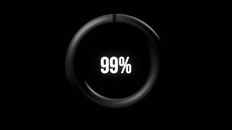 99% 99% movimento in nero 4k