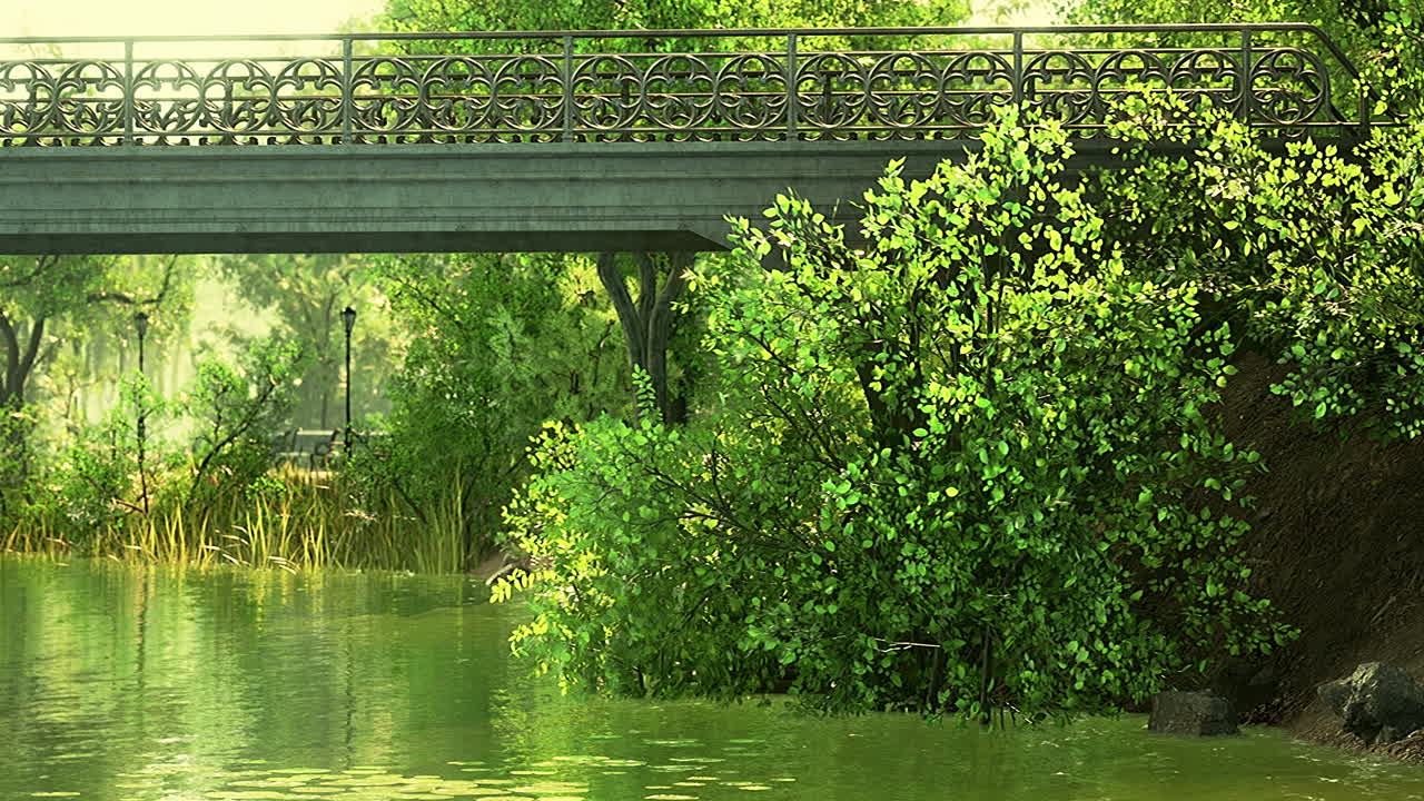 공원에서 아름다운 경치