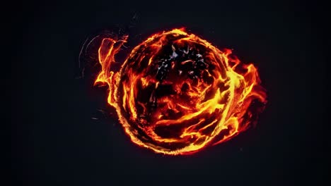 Abstract Fiery Sphere